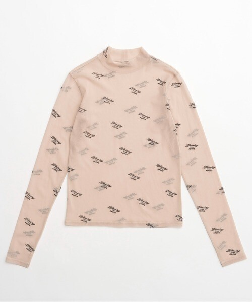 MAISON SPECIAL BLESSING Flocky Print Turtleneck Tops