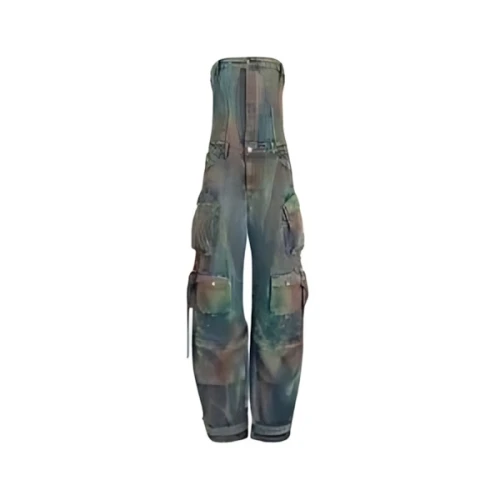 THE ATTICO CAMOUFLAGE JUMPSUIT