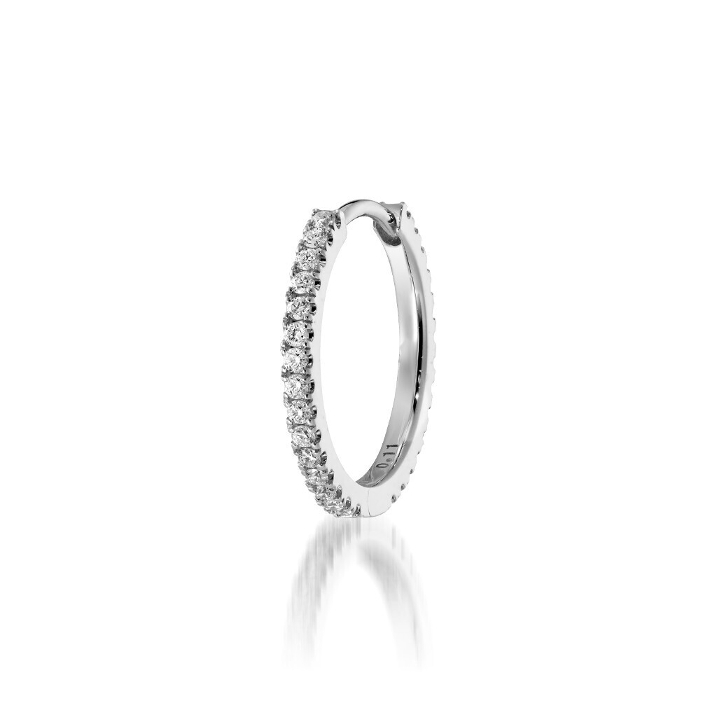 STAR JEWELRY K18 ピアス CLICK HOOP PIERCED EARRING(M)(片耳用)