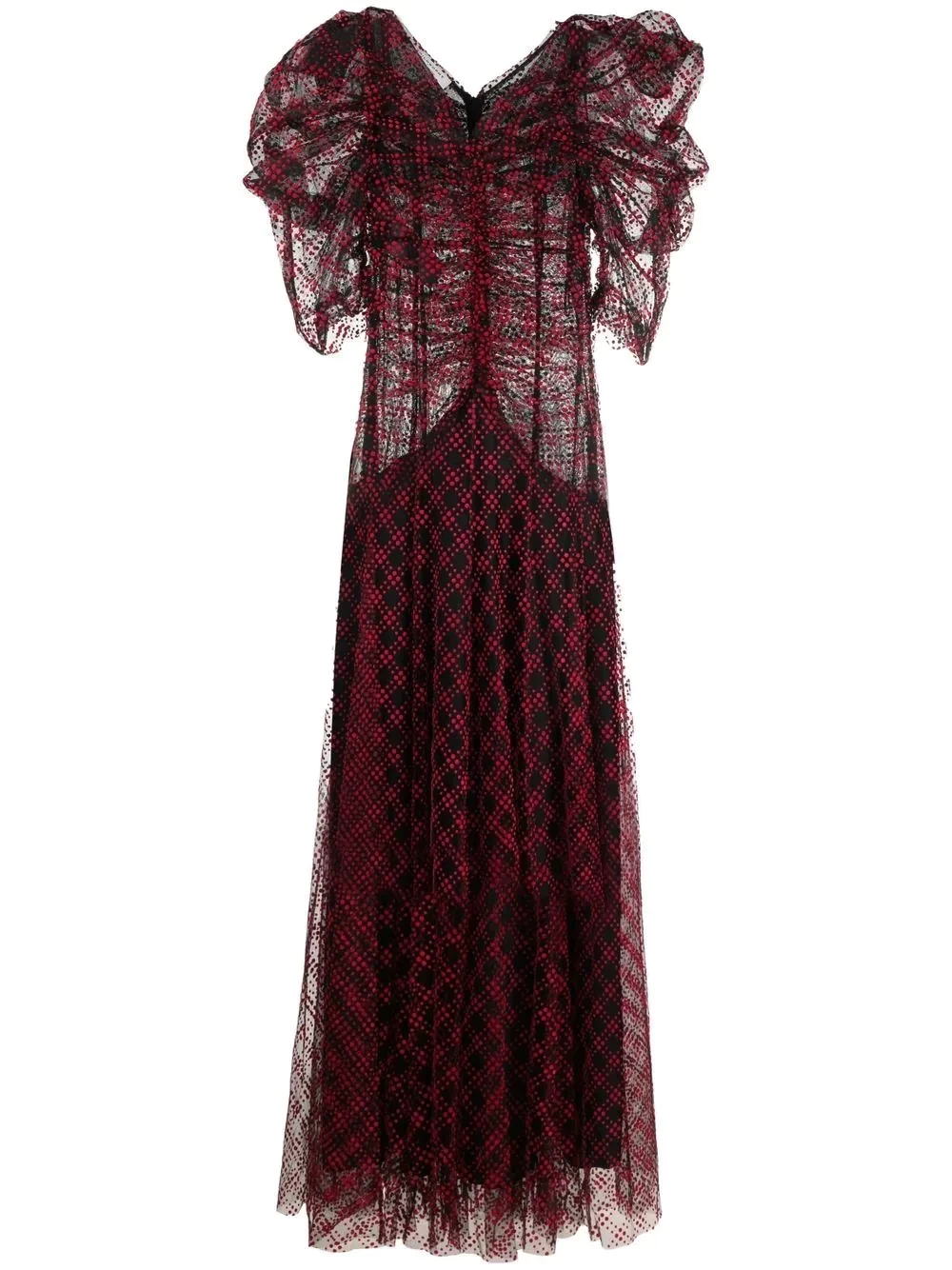Philosophy Di Lorenzo Serafini メッシュオーバーレイ ドレス