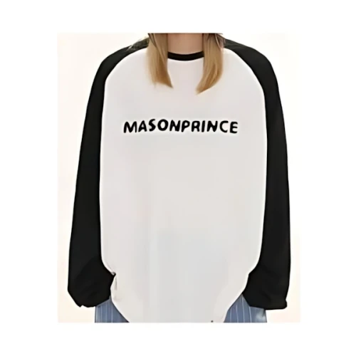M.P Studios オーバーサイズフロントロゴラグランロンTEE
