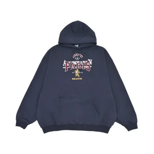 VETEMENTS MERGED DOUBLE HOOD EMBROIDERED TOURIST H