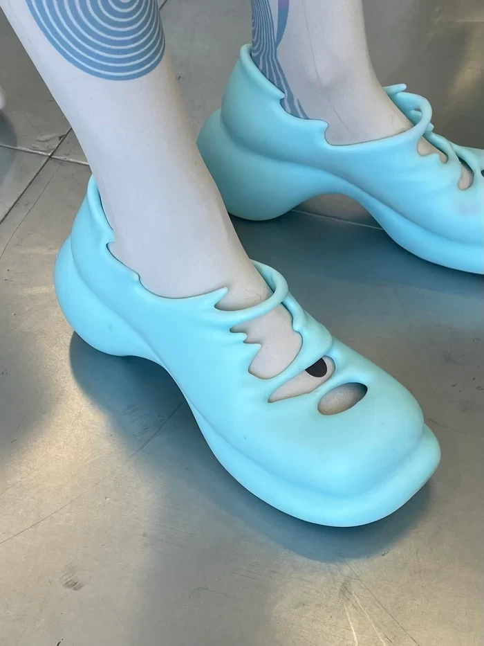 GRAPE GRAPE X YVMIN CHUNKY PLATFORM SHOES"RIPPLE"
