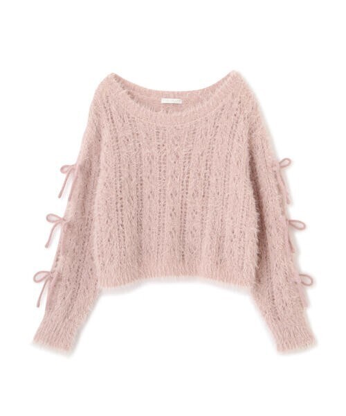 PROPORTION BODY DRESSING リボンスリーブフェザーニット