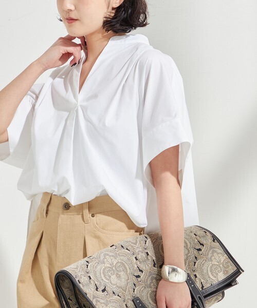 JOURNAL STANDARD L'essage CO/PEニュアンスシャツ