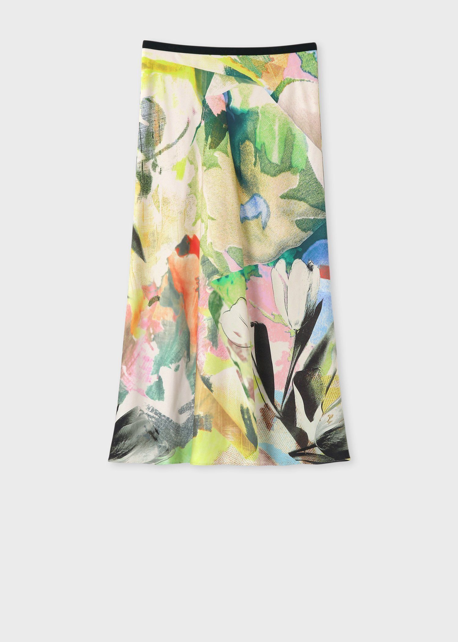 Paul Smith "Fabric Floral Collage" バイアス スカート