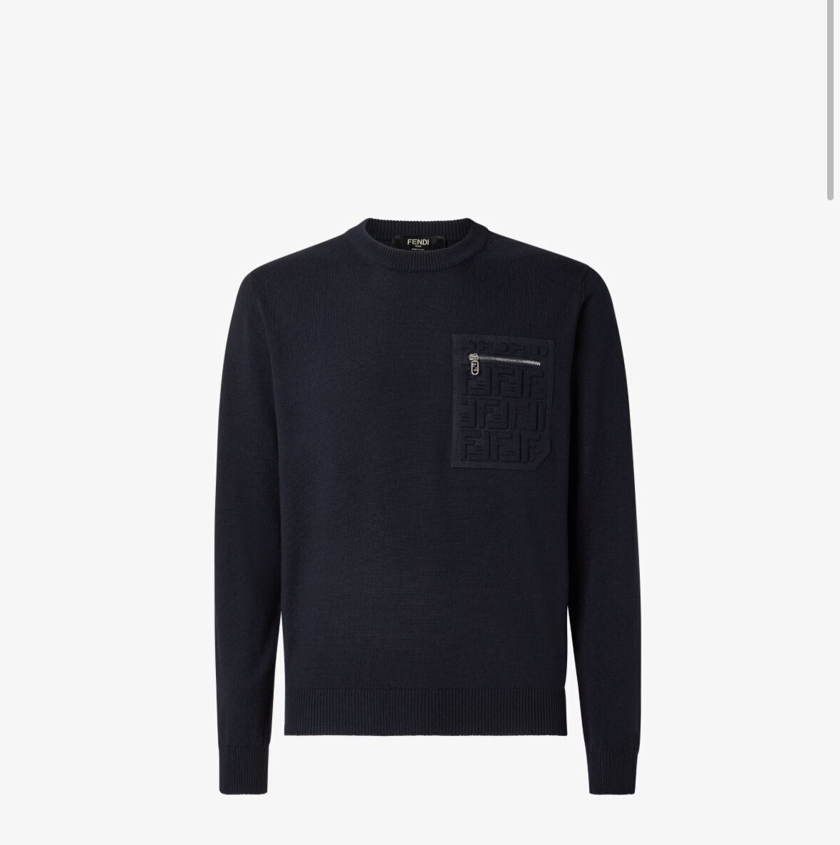 FENDI ネイビーブルー ウール セーター