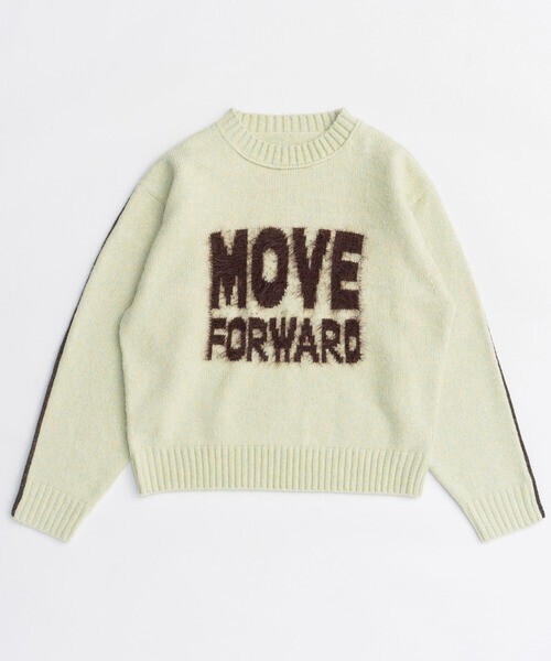 MAISON SPECIAL MOVE FORWARD logo knit