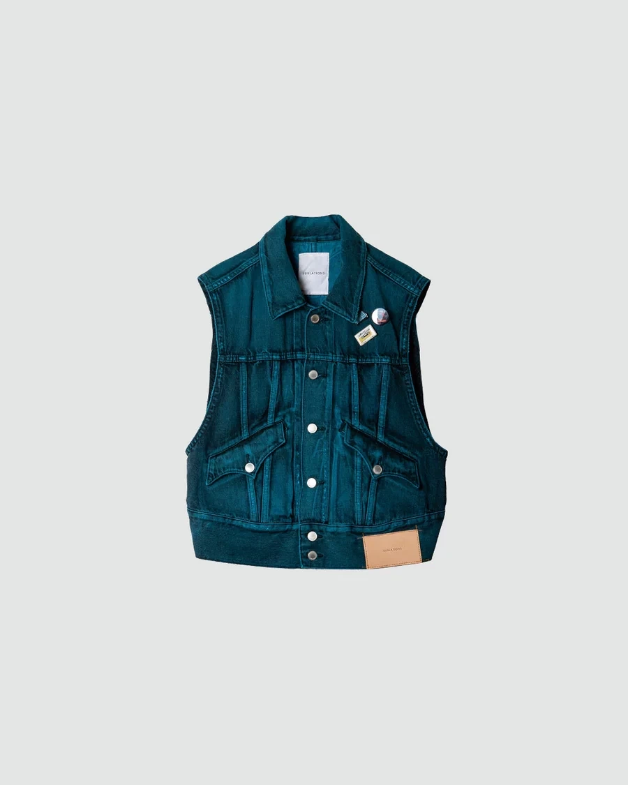 SUBLATIONS LOW SILHOUETTE DENIM VEST .09