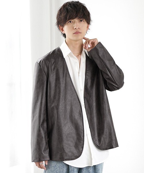MinoriTY シンセティックレザージャケット