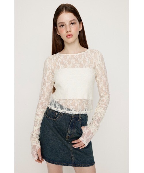 SLY BASIC CUT LACE TOPS