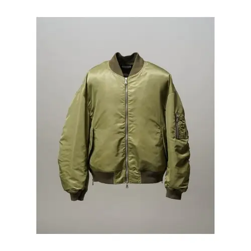MAISON SPECIAL Prime-Over Wool Nylon MA-1 Bomber Jacket