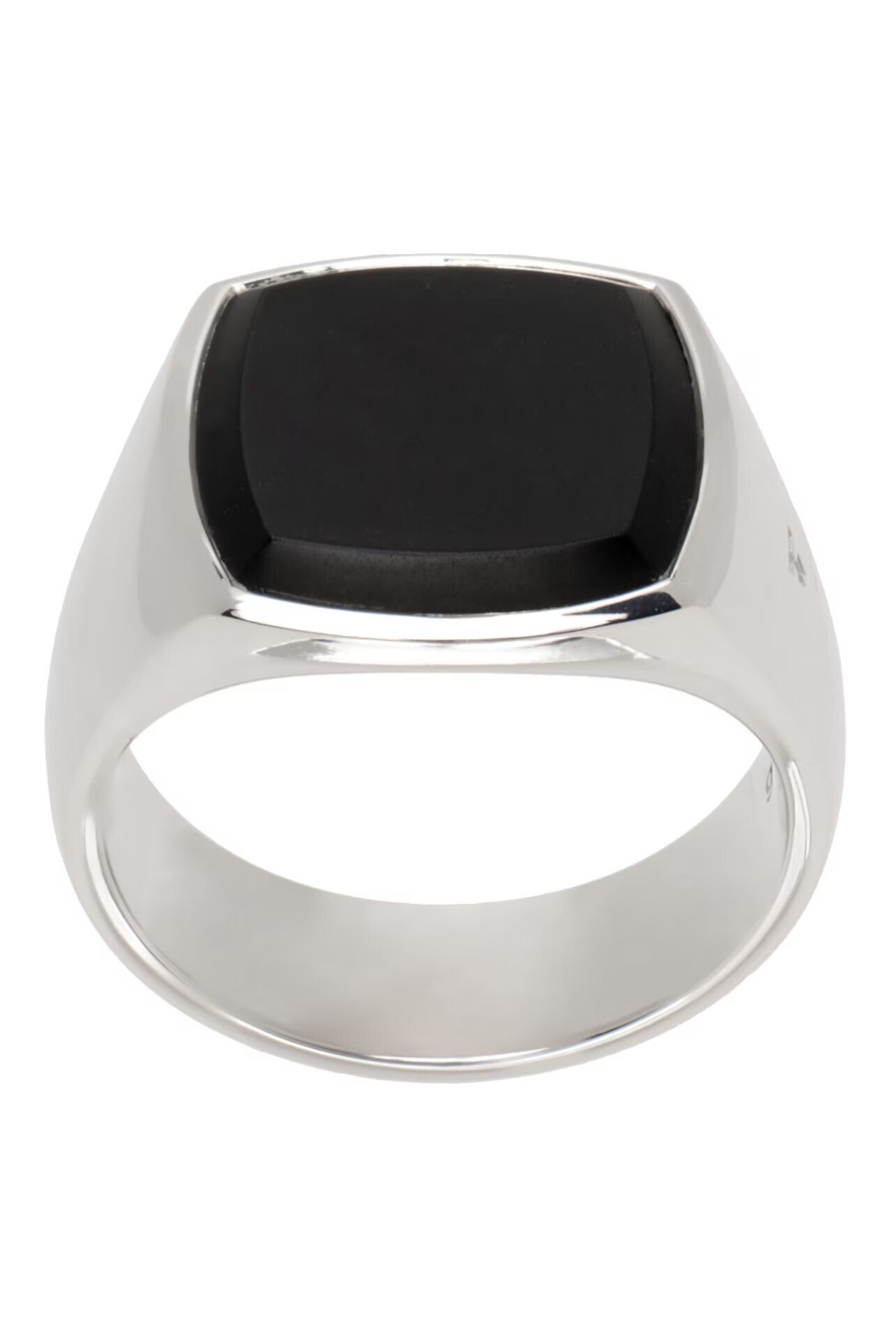 TOM WOOD シルバー Cushion Black Onyx リング
