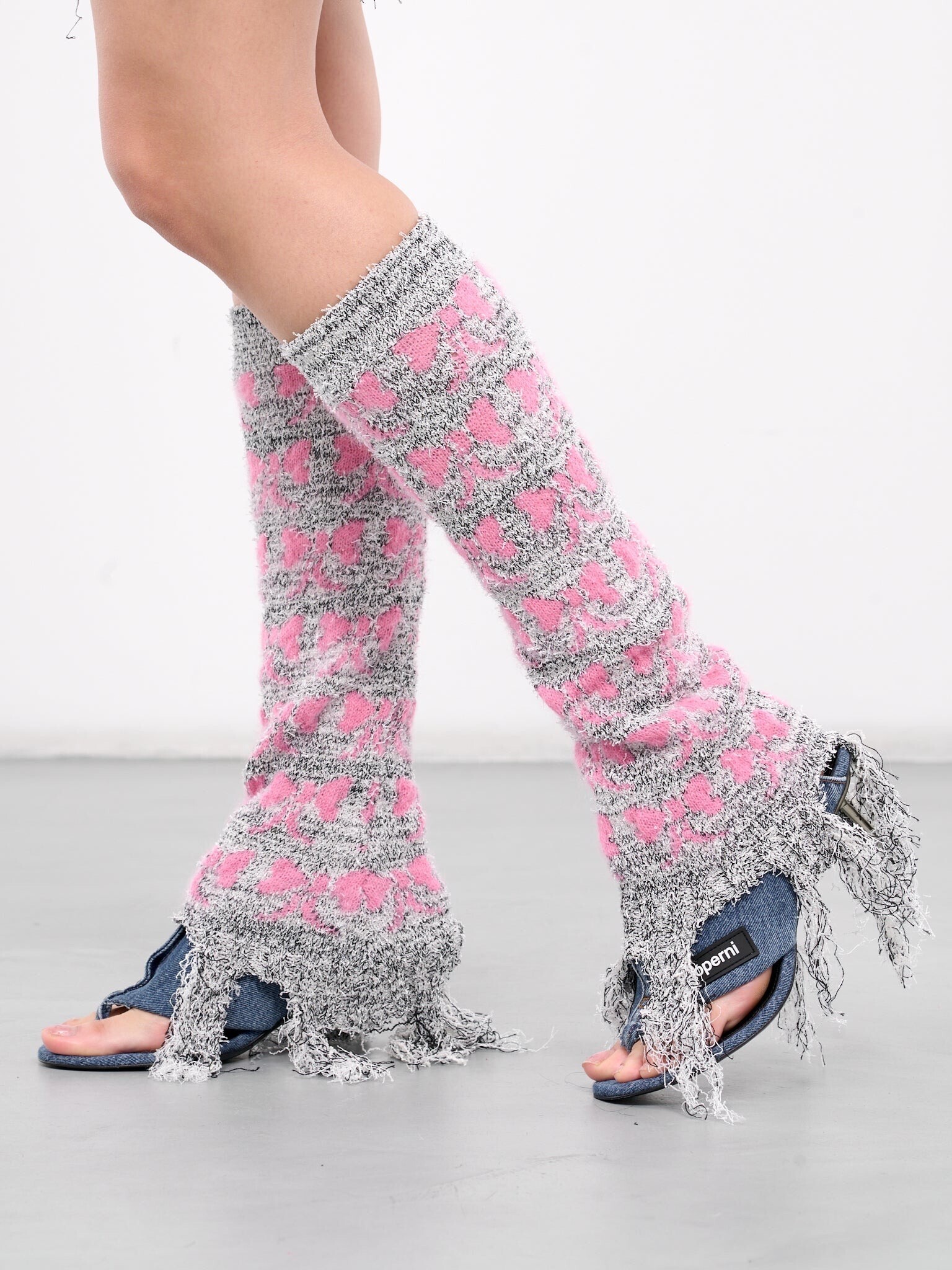 ASHLEY WILLIAMS JACQUARD KNIT LEG WARMERS