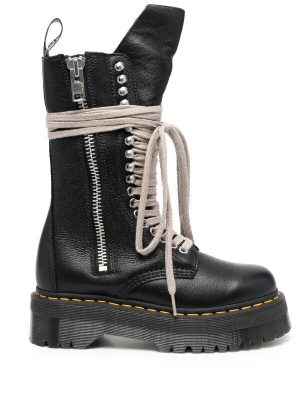 RICK OWENS x Dr. Martens '1918' プラットフォームブーツ