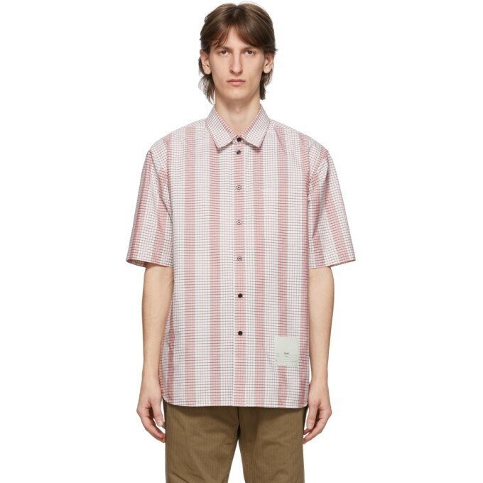 OAMC Pink Micro Check Institute Shirt
