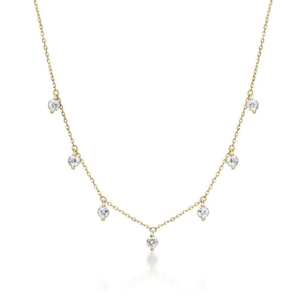 STAR JEWELRY K10 ネックレス DEW DROPS