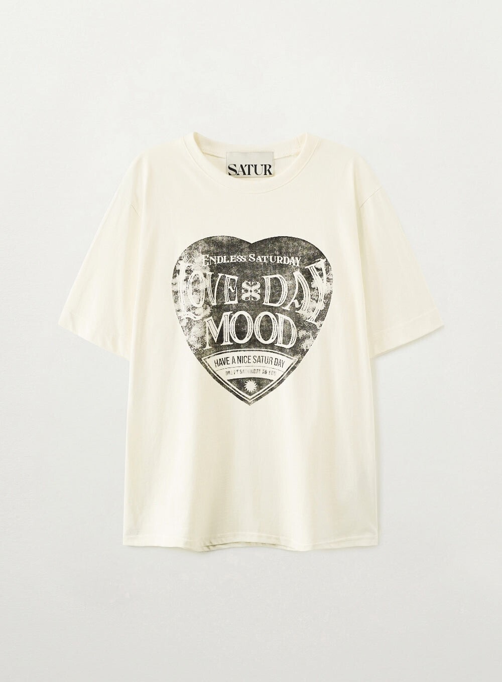 SATUR (M) SATURDAY RETRO MOOD GRAPHIC T-SHIRTS