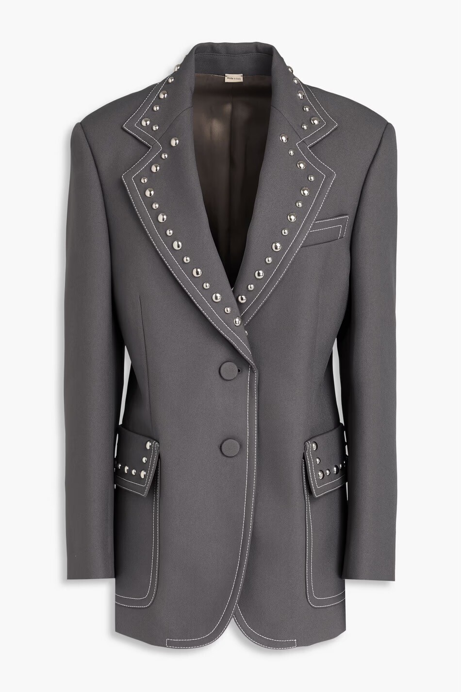 GUCCI ツイル ブレザー スタッズ付き