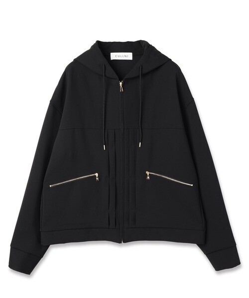 CULLNI Stretch Double Cloth Zipup Hoodie Blouson