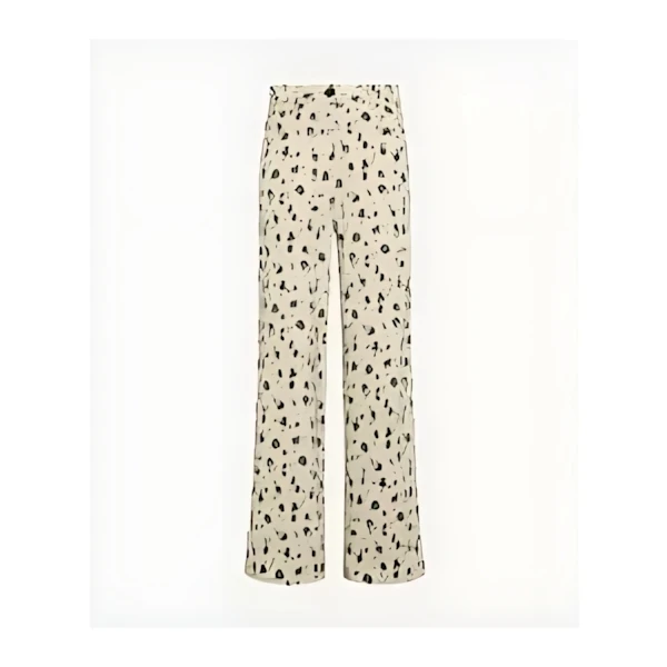 forte_forte wide–leg jeans with a "les fleurs camou" print