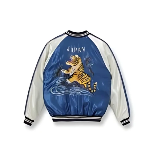 TAILOR TOYO 1950s Style Acetate Souvenir Jacket “ROARING TIGER” × “SPIDERWEB, SNAKE AND SKULL”