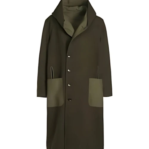 Ground Y VARIOUS MATERIAL COMBINATION REVERSIBLE HOODED COAT