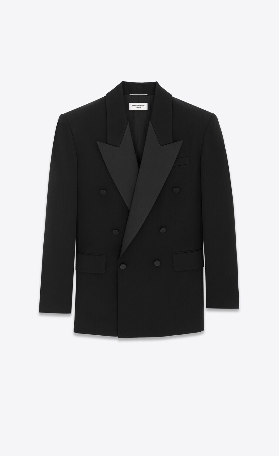 SAINT LAURENT オーバーサイズ タキシードジャケット（グレイン・ド・プードル）