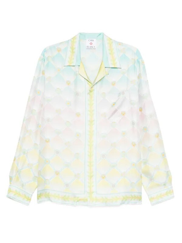 CASABLANCA Candy Icons-print silk shirt