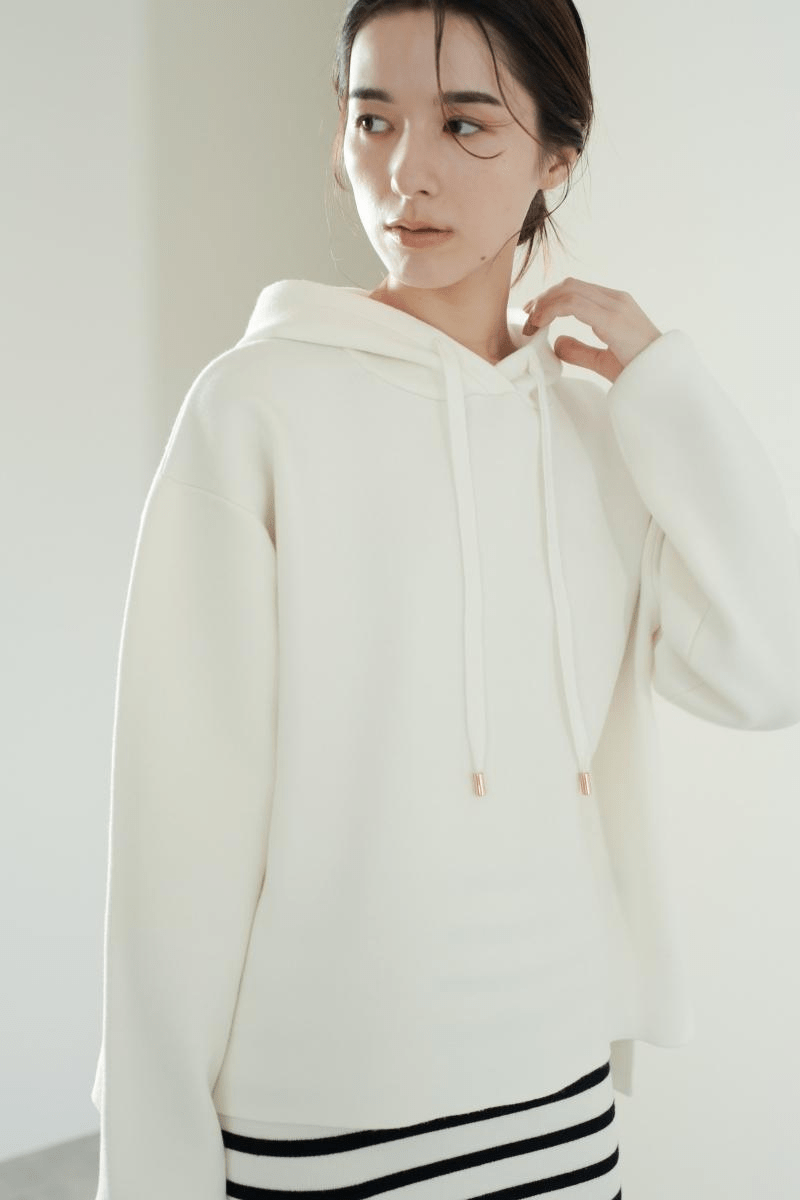 maison de Dolce. ニットパーカー【white】
