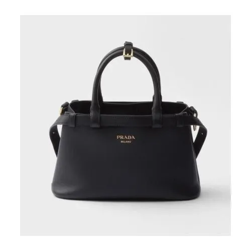 PRADA  ソフトグレインレザー ハンドバッグ