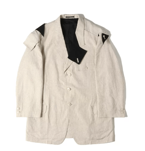 Yohji Yamamoto Linen Stripe Jacket
