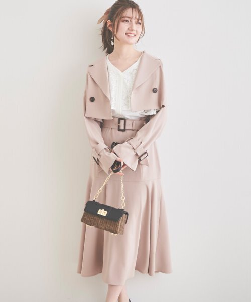 LAISSE PASSE ベルト付マーメイドスカート