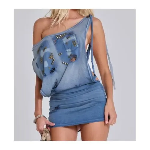 Jaded London Route 66 Studded Backless Dress