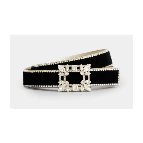 Roger Vivier ブロッシュ ヴィヴィエ ベルベット ベルト