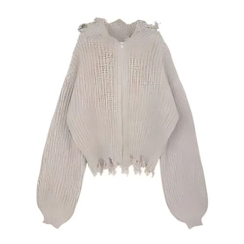 AMAIL Mix bulky hood knit