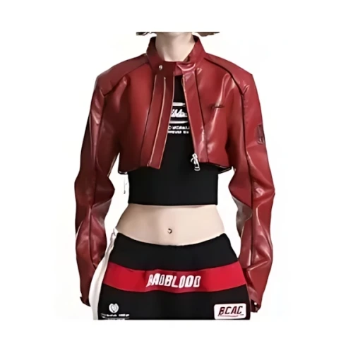 BADBLOOD Victor Crop Racing Jacket