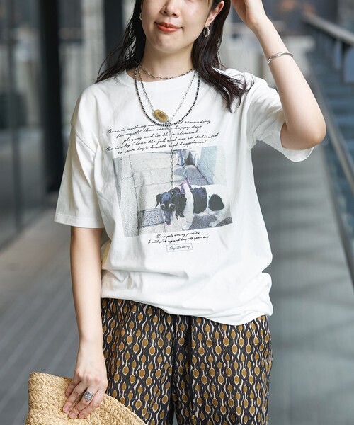IENA LA BOUCLE IENA LA BOUCLE LONDON DOG Tシャツ