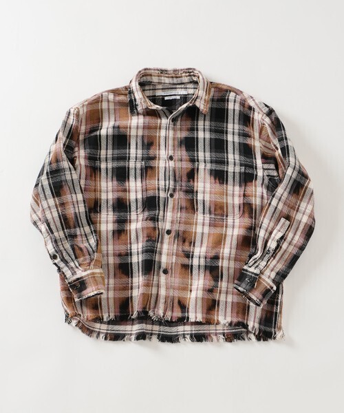JOURNAL STANDARD チェックファット クラッシュシャツ