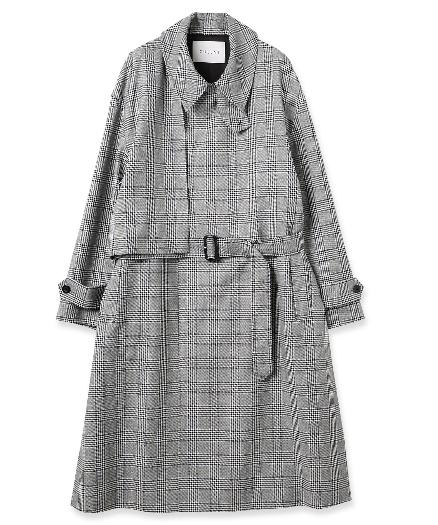 CULLNI Shetland Check Trench Coat