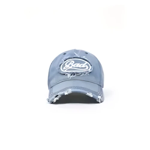 BADBLOOD Oval Logo Denim Ball Cap