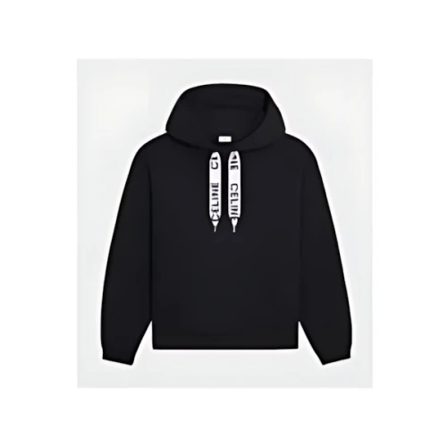 CELINE ロゴ ジャカードコットン ジャージー パーカー