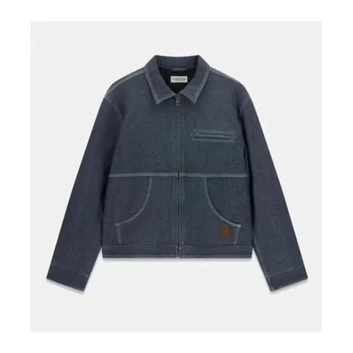GUESS JEANS Zipped denim jacket