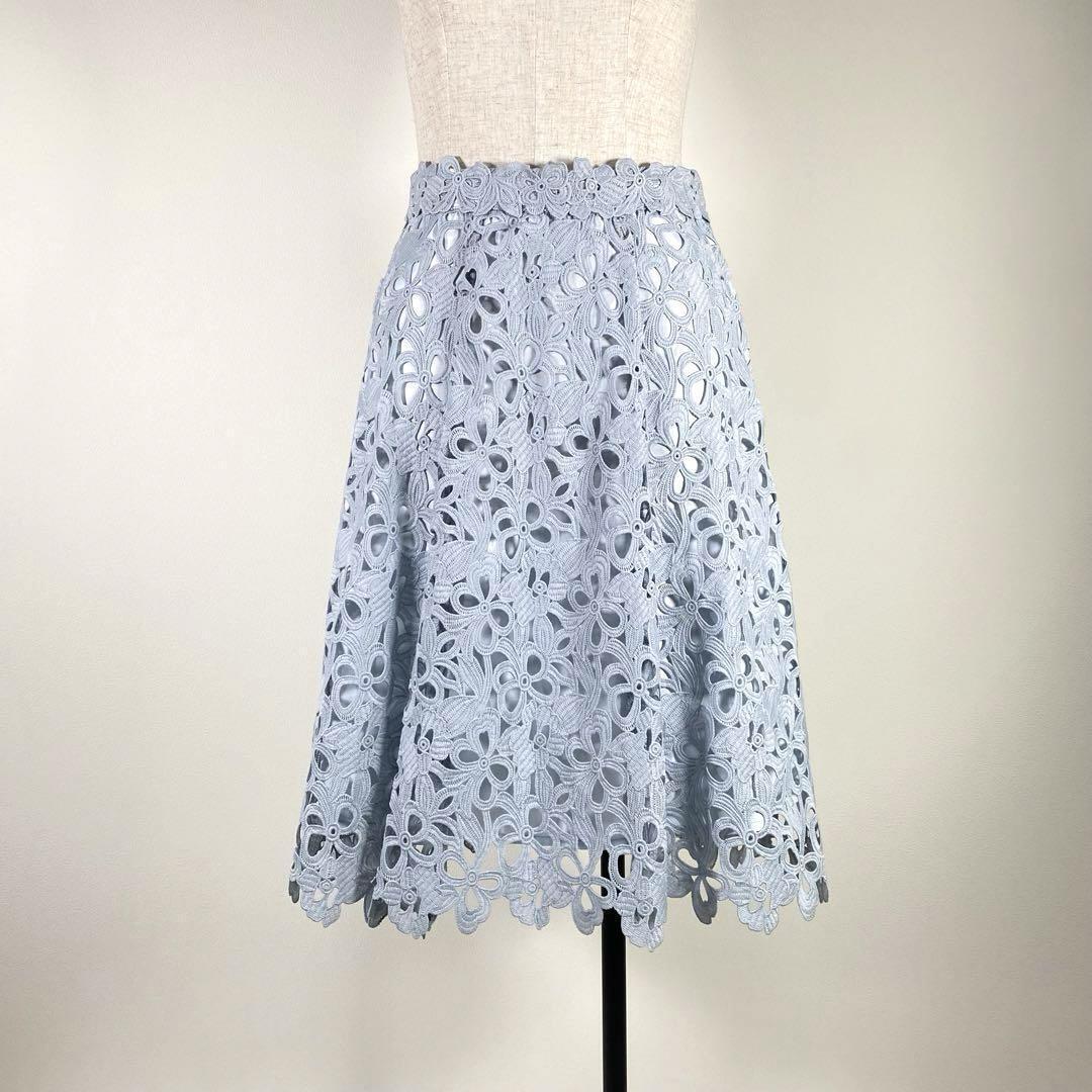 PROPORTION BODY DRESSING リボンケミカルレースフレアスカート