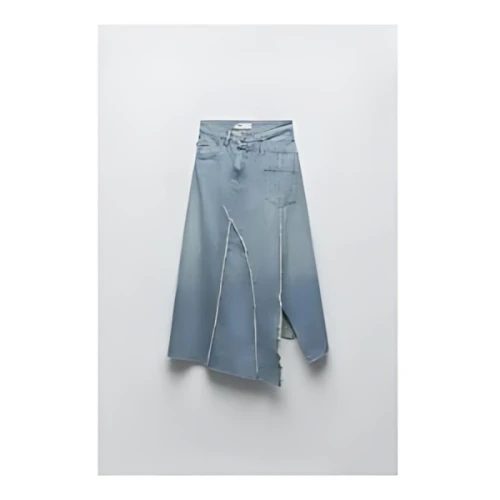 ZARA ZW アシンメトリーデニムスカート