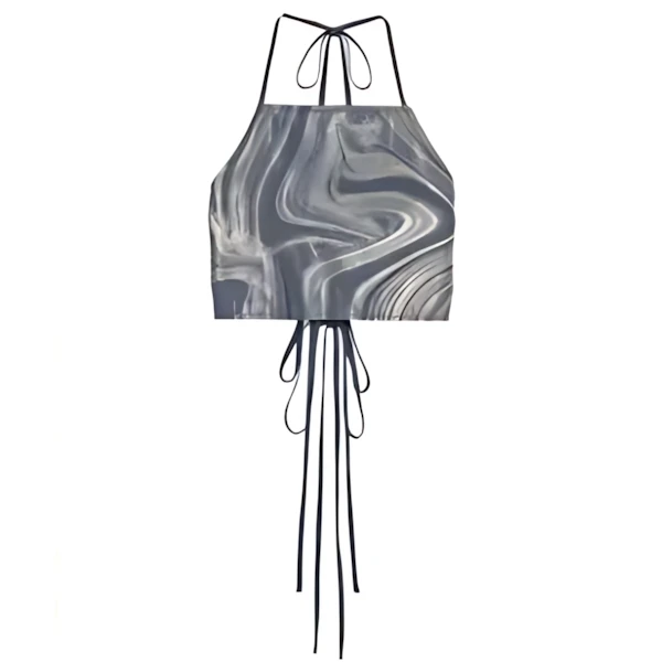 sa ha ra Marble Jacquard Bustier