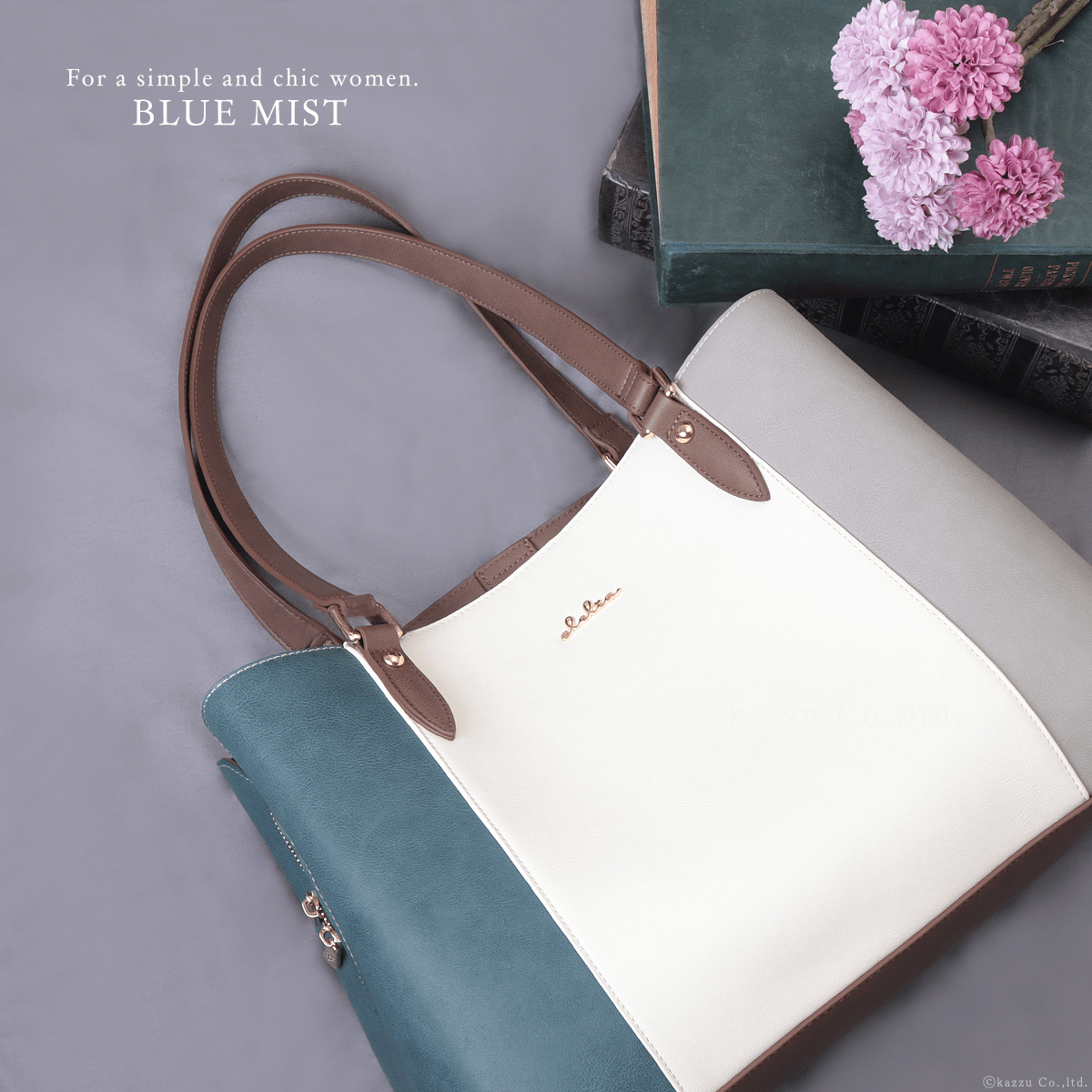 Clelia（クレリア） [Clelia/クレリア] トートバッグ レディース トリコロール A4対応 大容量 3層 マザーズバッグ Riberteシリーズ 【CL-22720】