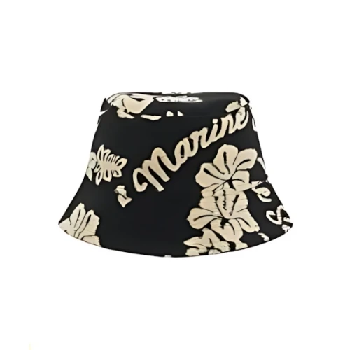 Marine Serre JERSEY JACQUARD TOWELS BUCKET HAT
