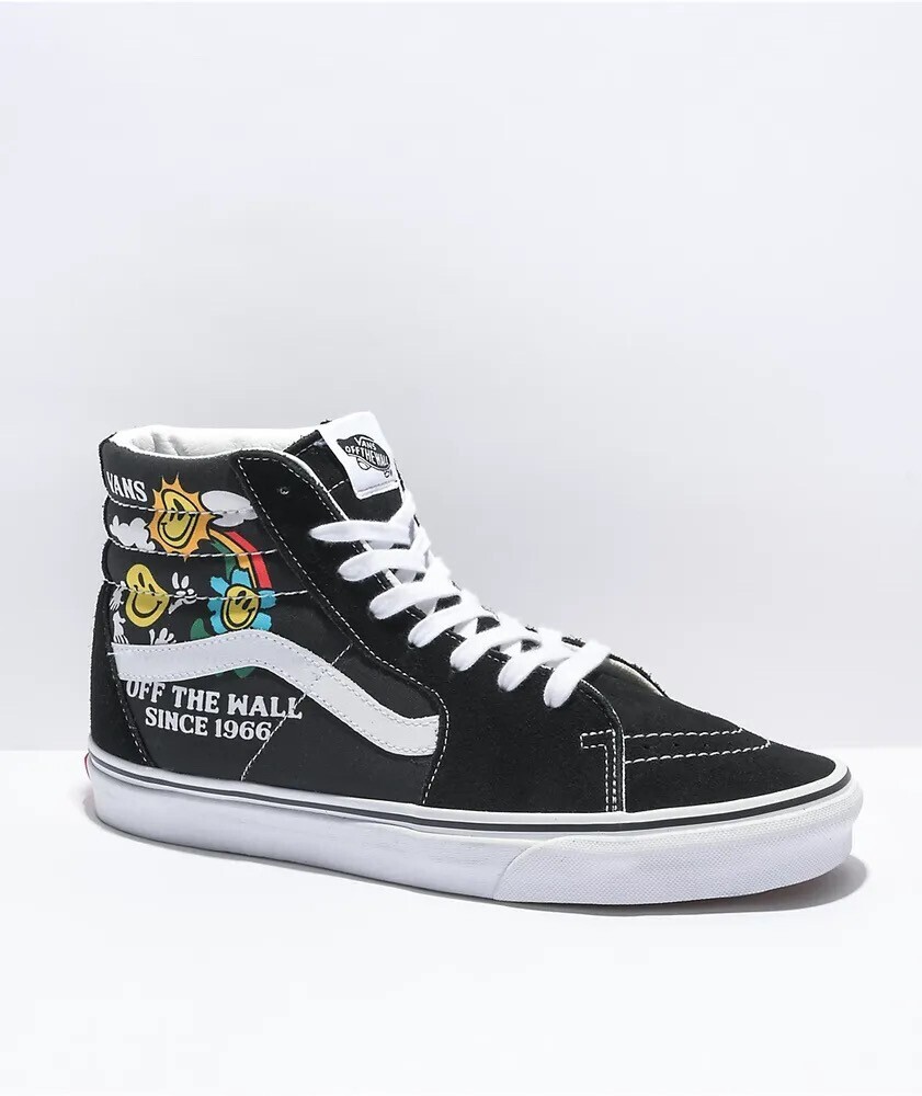 VANS Sk8-Hi Better Day Black & White Skate Shoes