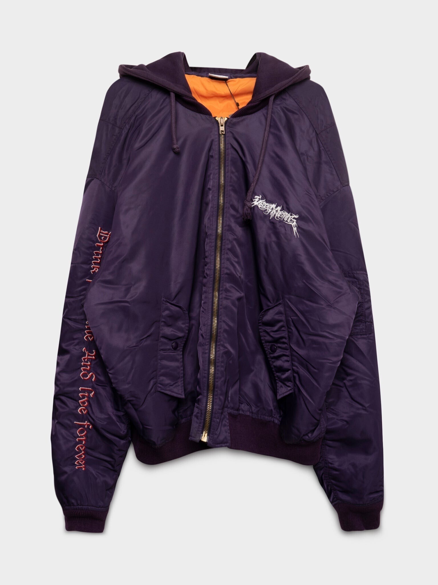 VETEMENTS Purple TFD Bomber